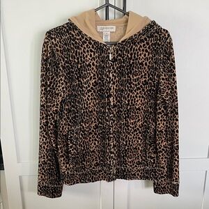 Jones New York Leopard Print Hoodie